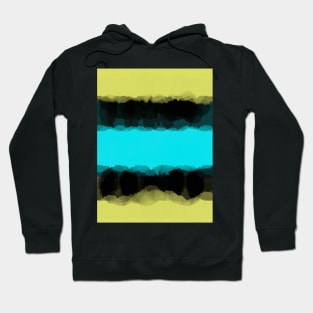 Turquoise, Green & Black Hoodie